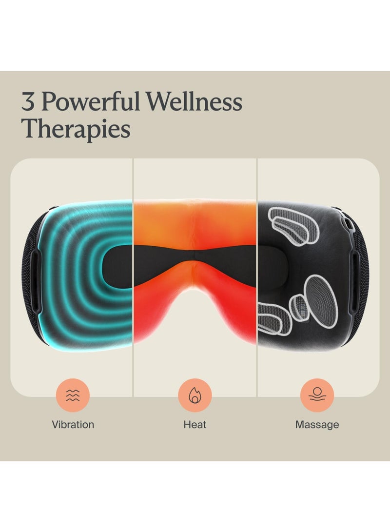 Theragun Renewed - THERAGUN Therabody SmartGoggles 2.0 Heated Eye Mask, Sleep Mask with Blackout & Temple Massage for Personalised Relaxation and Headache Relief - Image 5
